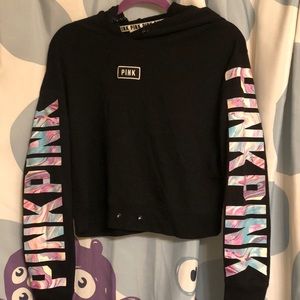 VS Pink Crop Hoodie